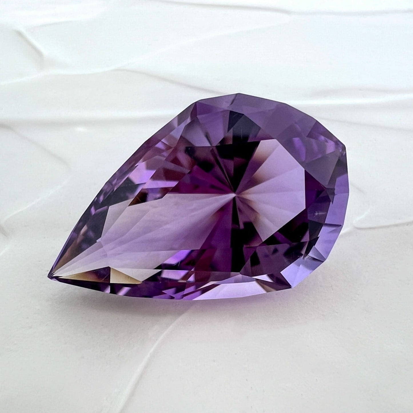 "Iris" - Loose Pear Shaped Amethyst - Stradley & Daughter