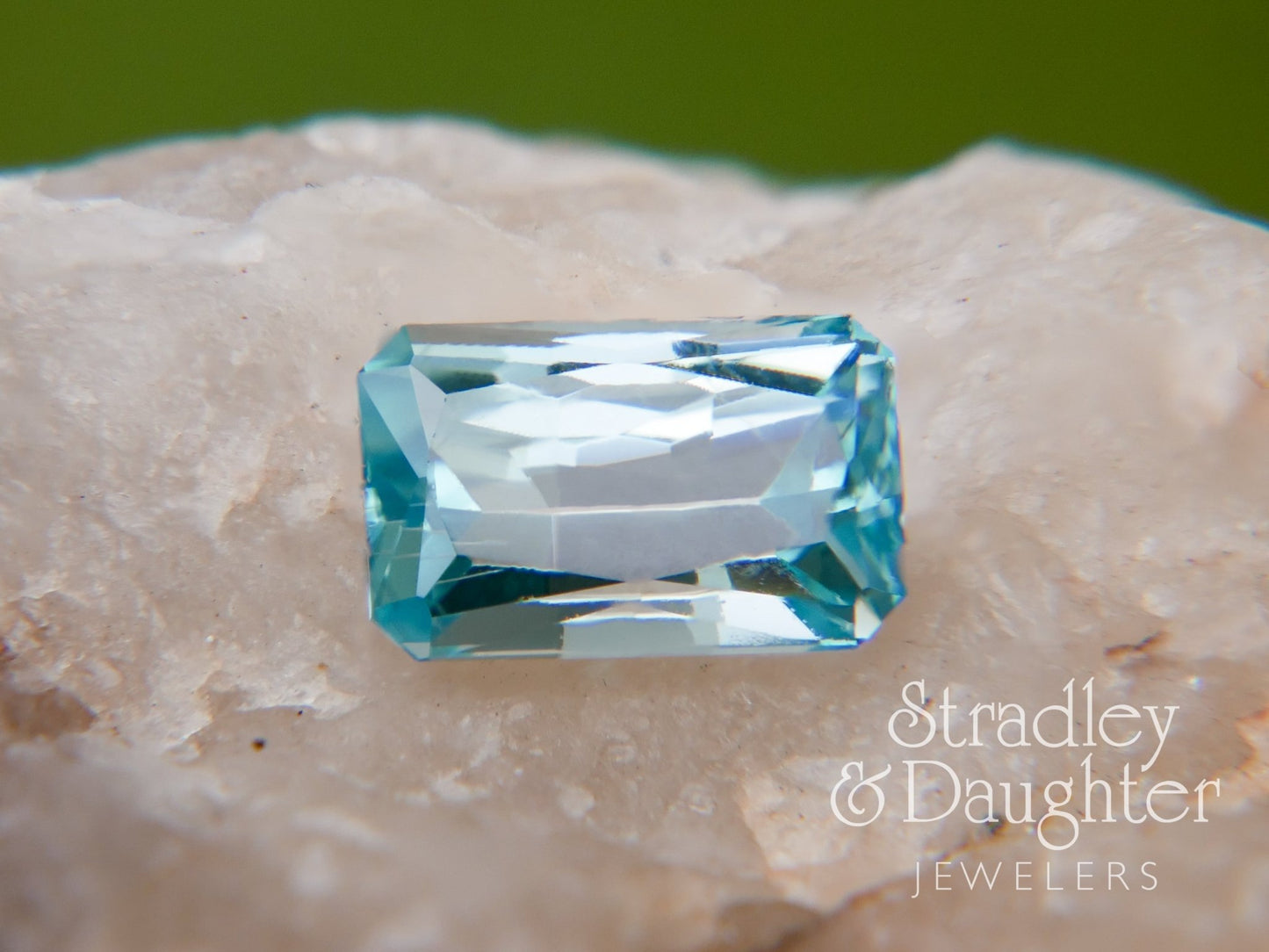 Loose Emerald - Cut Natural Blue Zircon - Stradley & Daughter