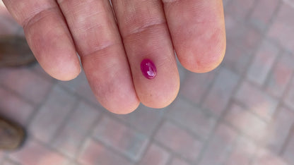 Loose Oval Ruby Cabochon