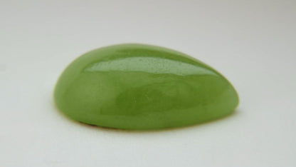 Loose Pear Shape Caribbean Jade Cabochon